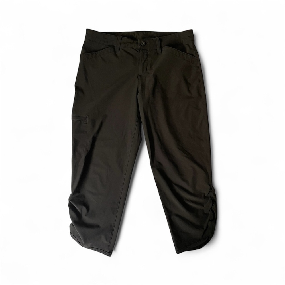 Eddie Bauer Crop Ruched Capri Cargo Pants Hike Travel Casual Pants Women’s 4